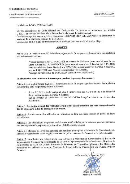 ARRÊTE