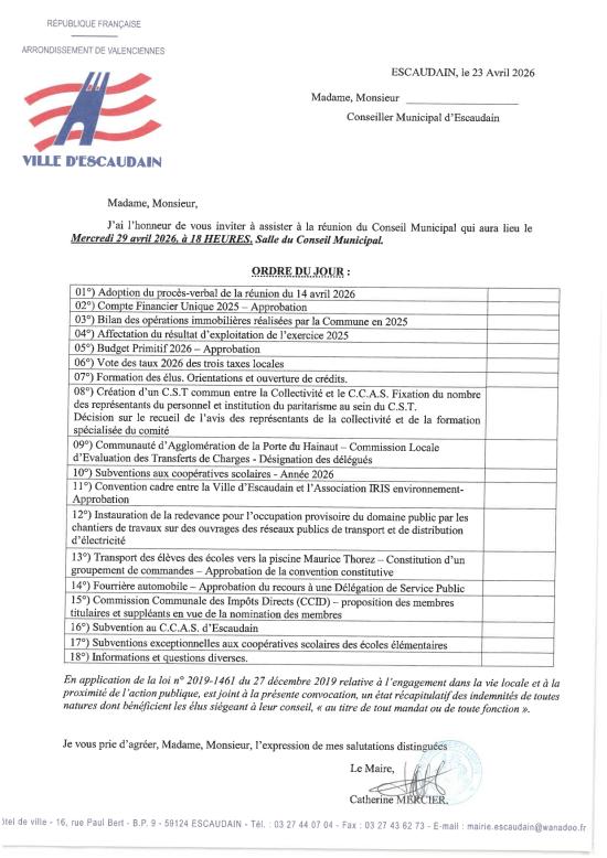 Conseil municipal